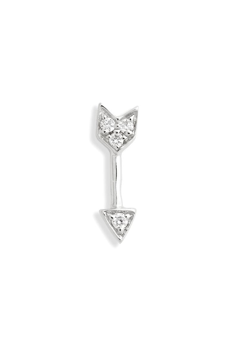 Diamond Arrow Single Stud Earring video