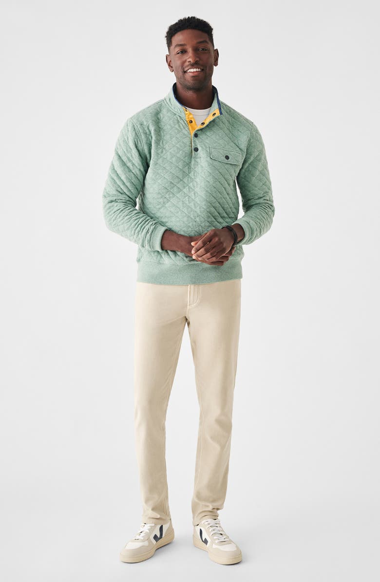 Faherty Epic Quilted Fleece Pullover, Alternate, color, 