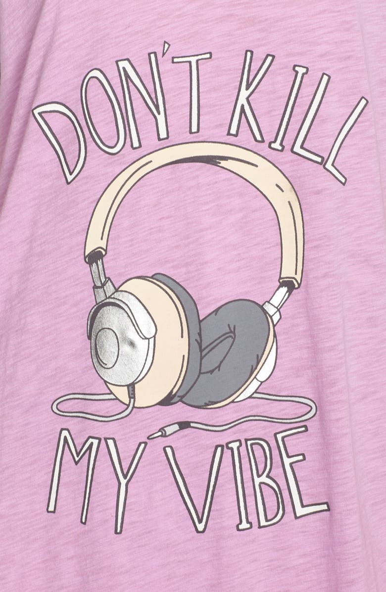  COZY ZOE 'Don't Kill My Vibe' Nightshirt, Alternate, color, Lavender