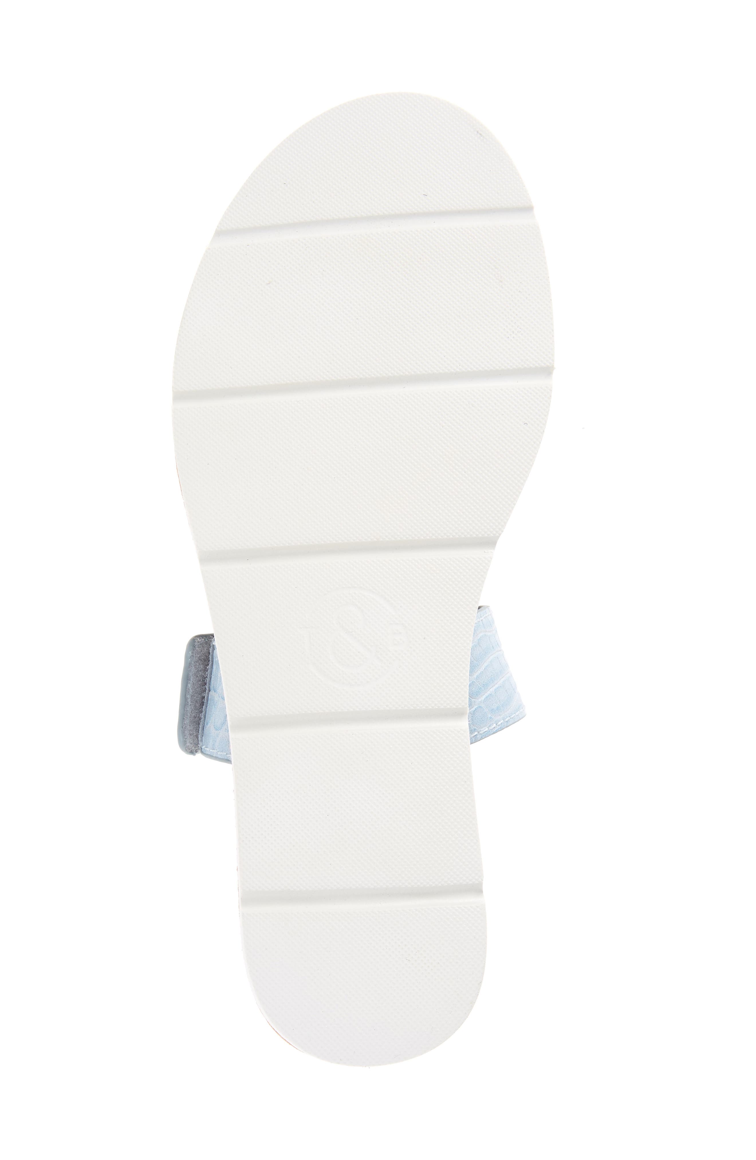 Sofia Slide Sandal, Alternate, color, LIGHT BLUE CROC FAUX LEATHER