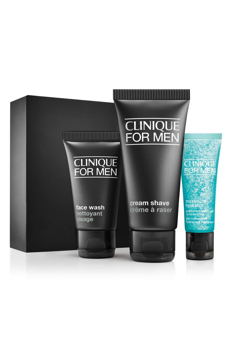 Clinique The Clinique for Men Daily Intense Hydration Starter Kit for Dry to Dry Combination Skin Types, Main, color, 