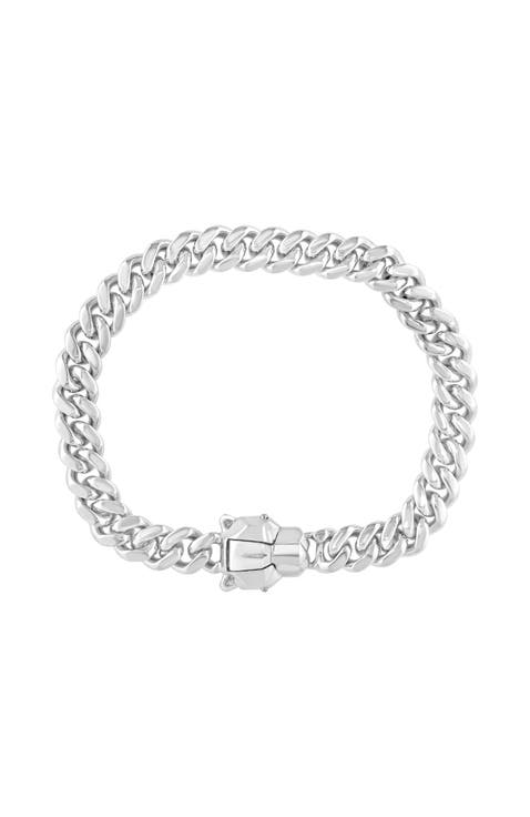 Black Spinel Pavé Bracelet in Sterling Silver