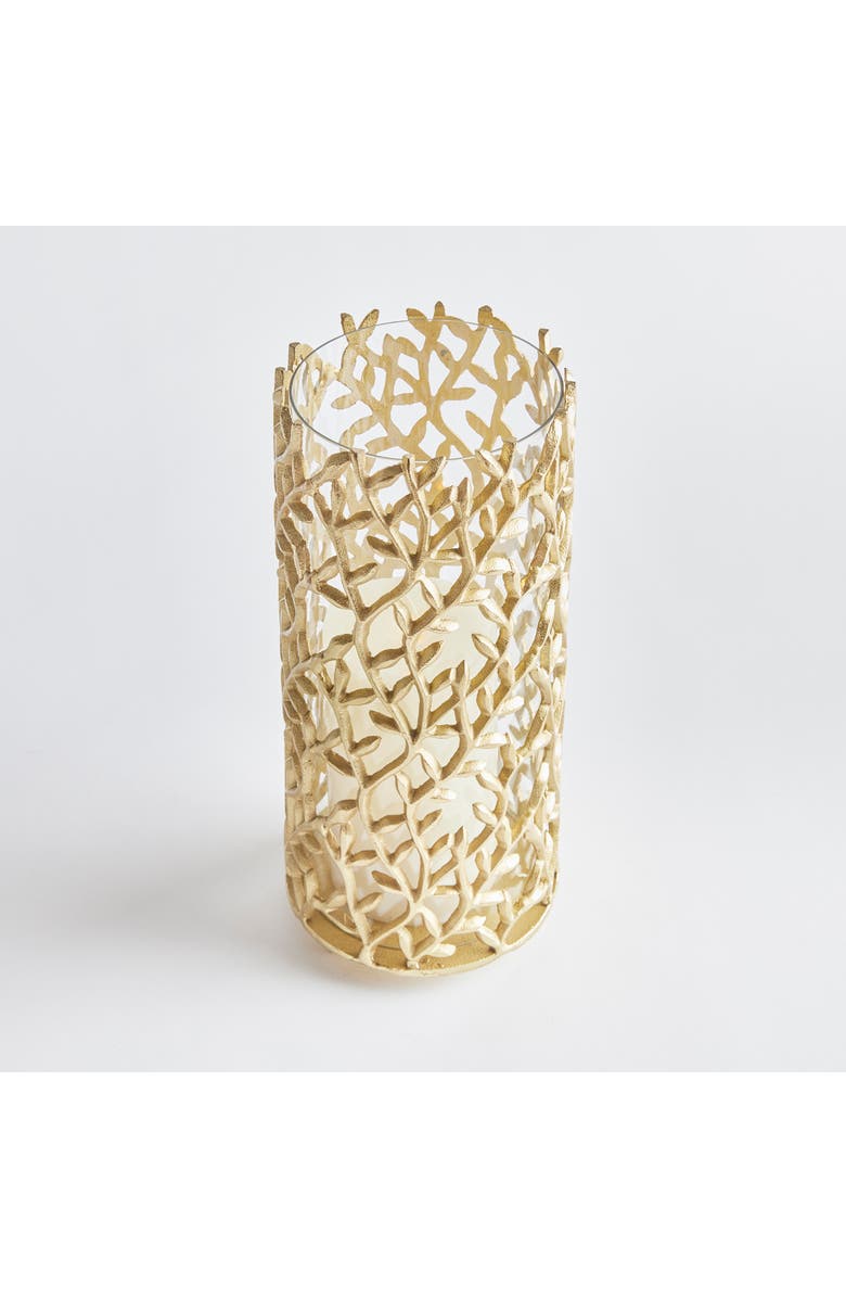 Napa Home & Garden Celine Hurricane Candle Holder, Alternate, color, Gold