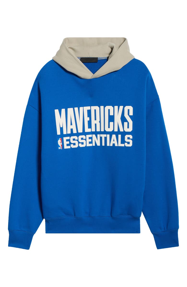 Fear of God Essentials x NBA Mavs Sports Fit Hoodie, Alternate, color, Blue/ Seal