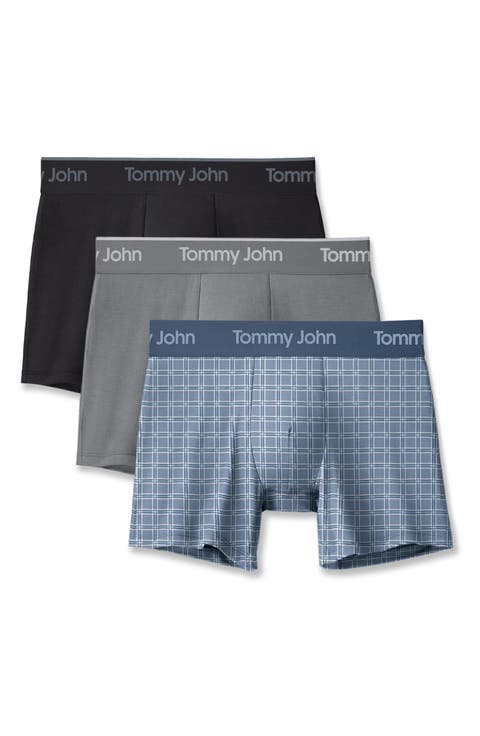 Assorted 3-Pack Second Skin 4-Inch Stretch Modal Boxer Briefs