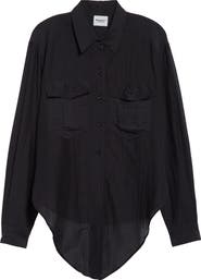 Isabel Marant Étoile Nath High-Low Button-Up Shirt