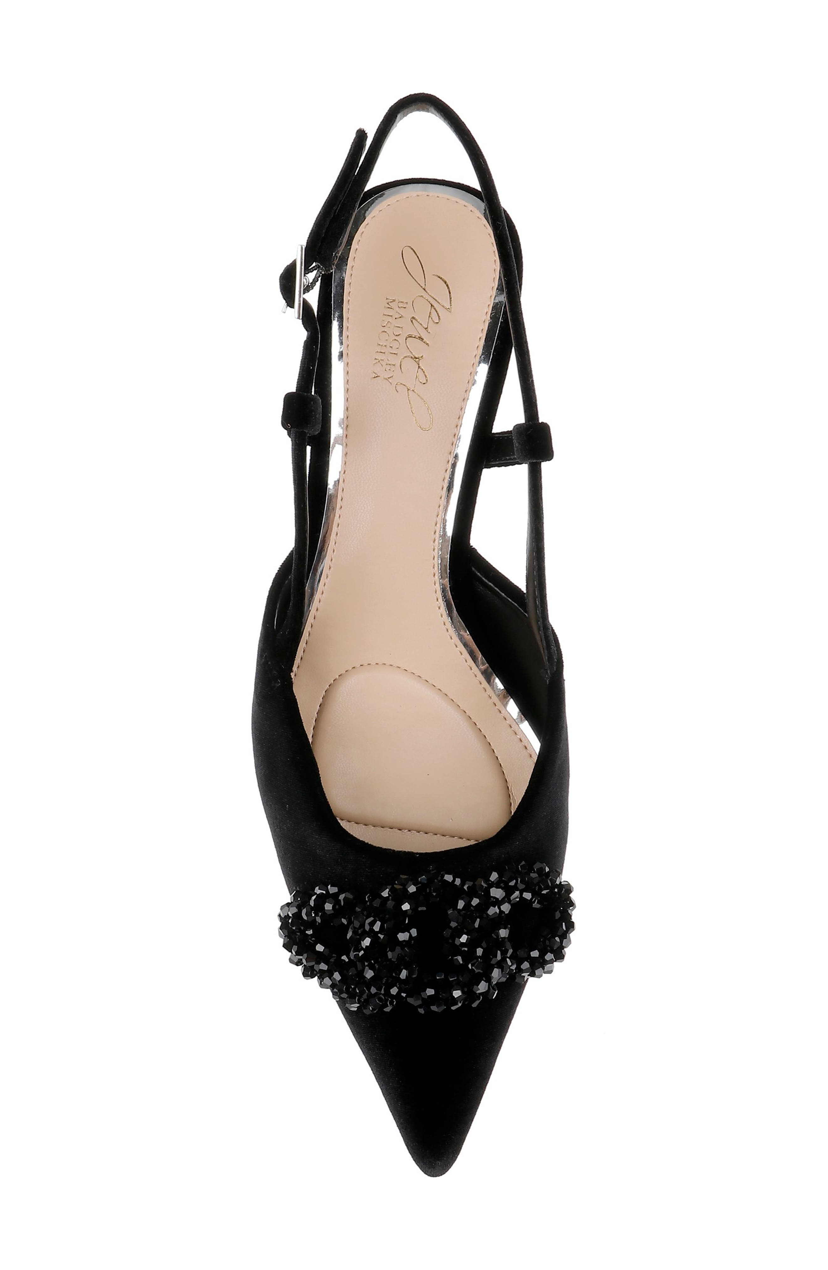 Jewel Badgley Mischka Tabitha Slingback Kitten Heel Pump, Alternate, color, 