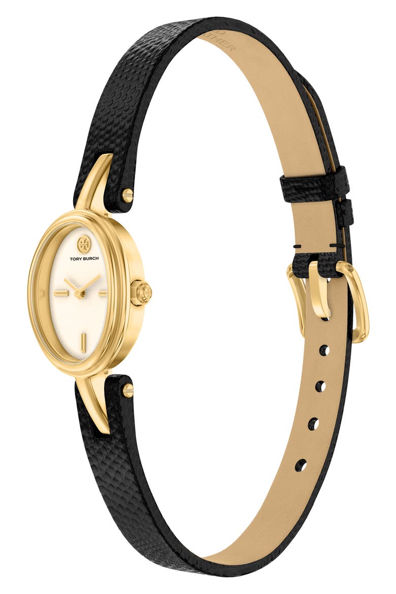 The Small Oval Watch Gift Set, 18mm x 23mm, Alternate, color, GOLD / BLACK