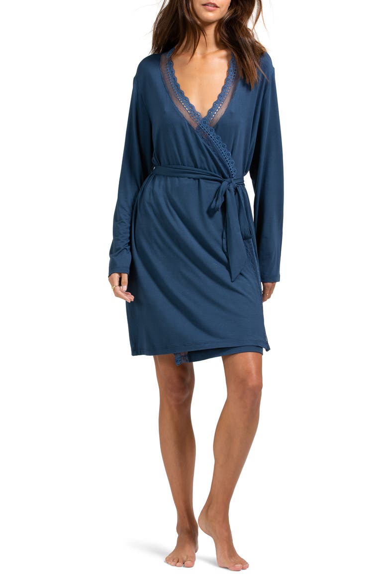 Lucie Wrap Robe, Main, color, INDIGO BLUE