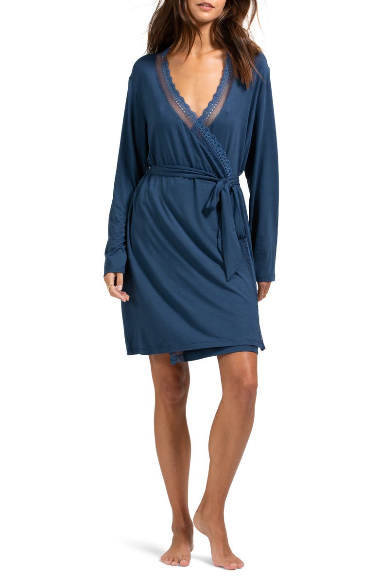 Eberjey Lucie Wrap Robe, Main, color,