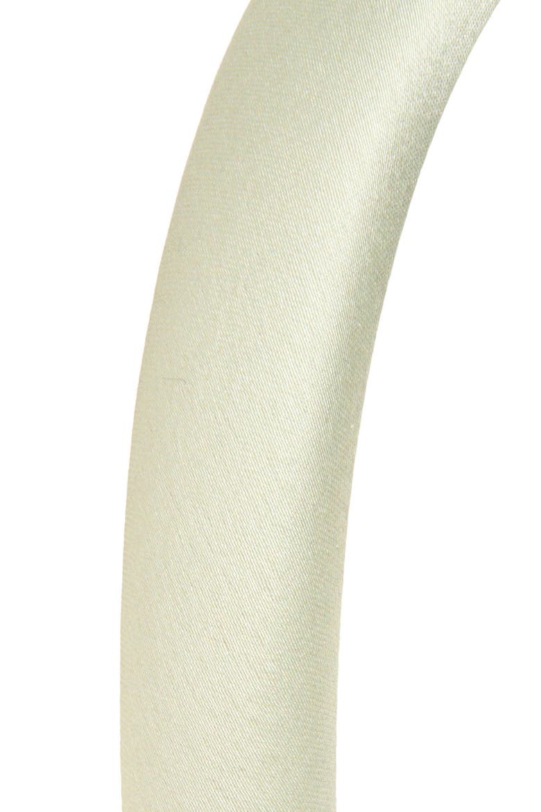 Skinny Padded Satin Headband, Alternate, color, MINT