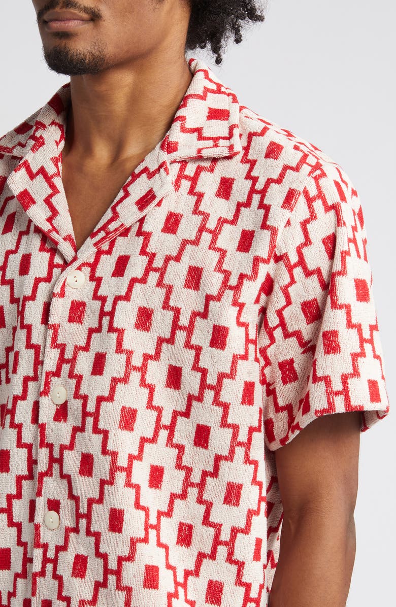 OAS Machu Terry Cloth Camp Shirt, Alternate, color, 