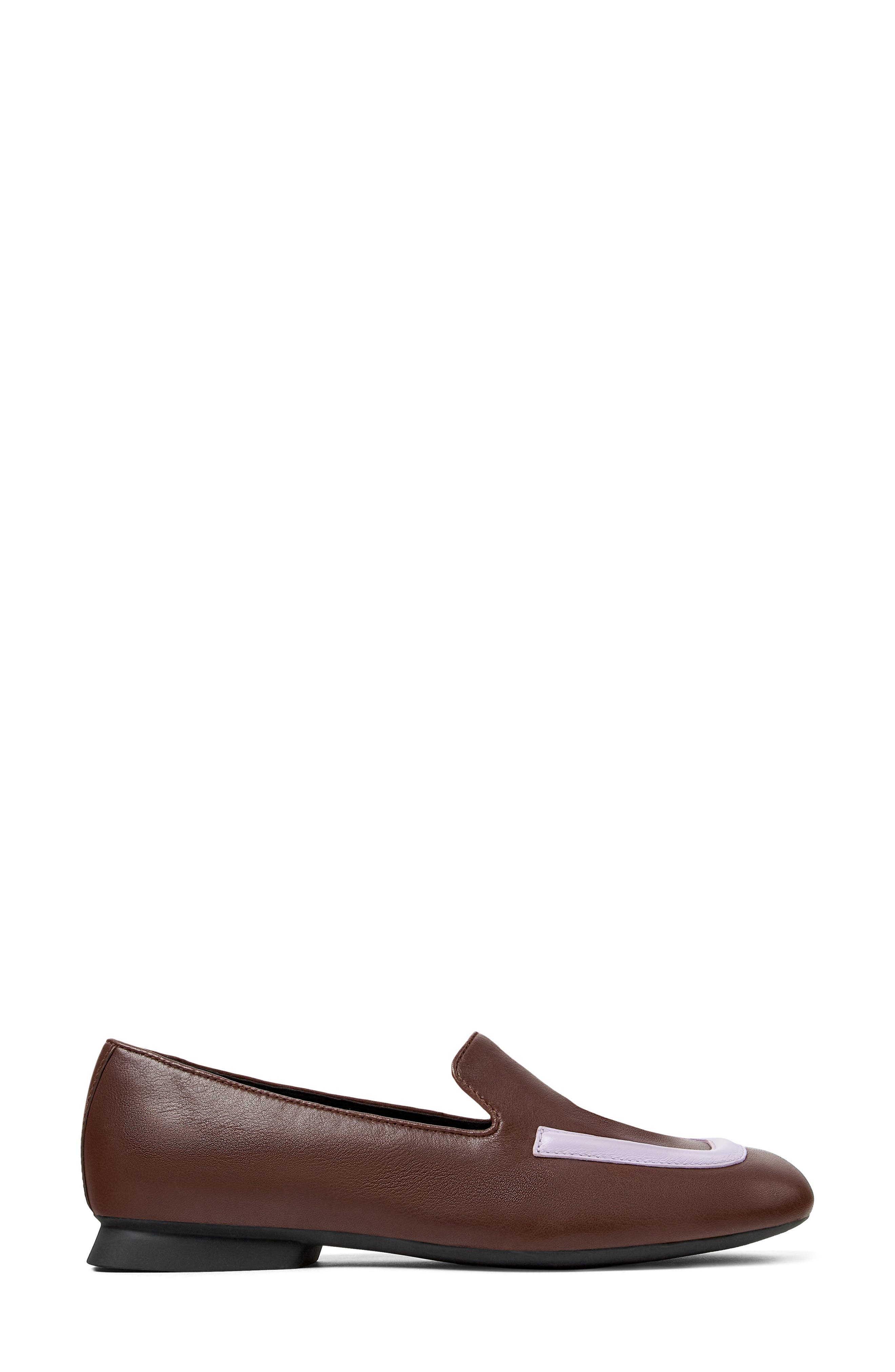 Casi Myra Mismatched Loafers, Alternate, color, MEDIUM BROWN