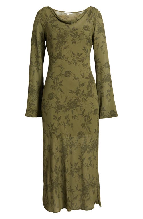 Wayf Cassandra Floral Long Sleeve Midi Dress