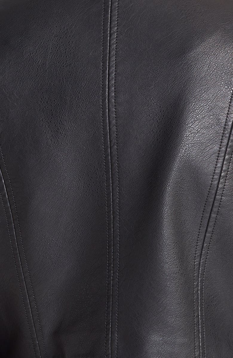 Glamorous Faux Leather Fringe Jacket, Alternate, color, 