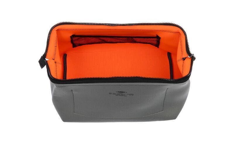 PUEBCO Travel Pouch, Alternate, color, Light Gray & Orange