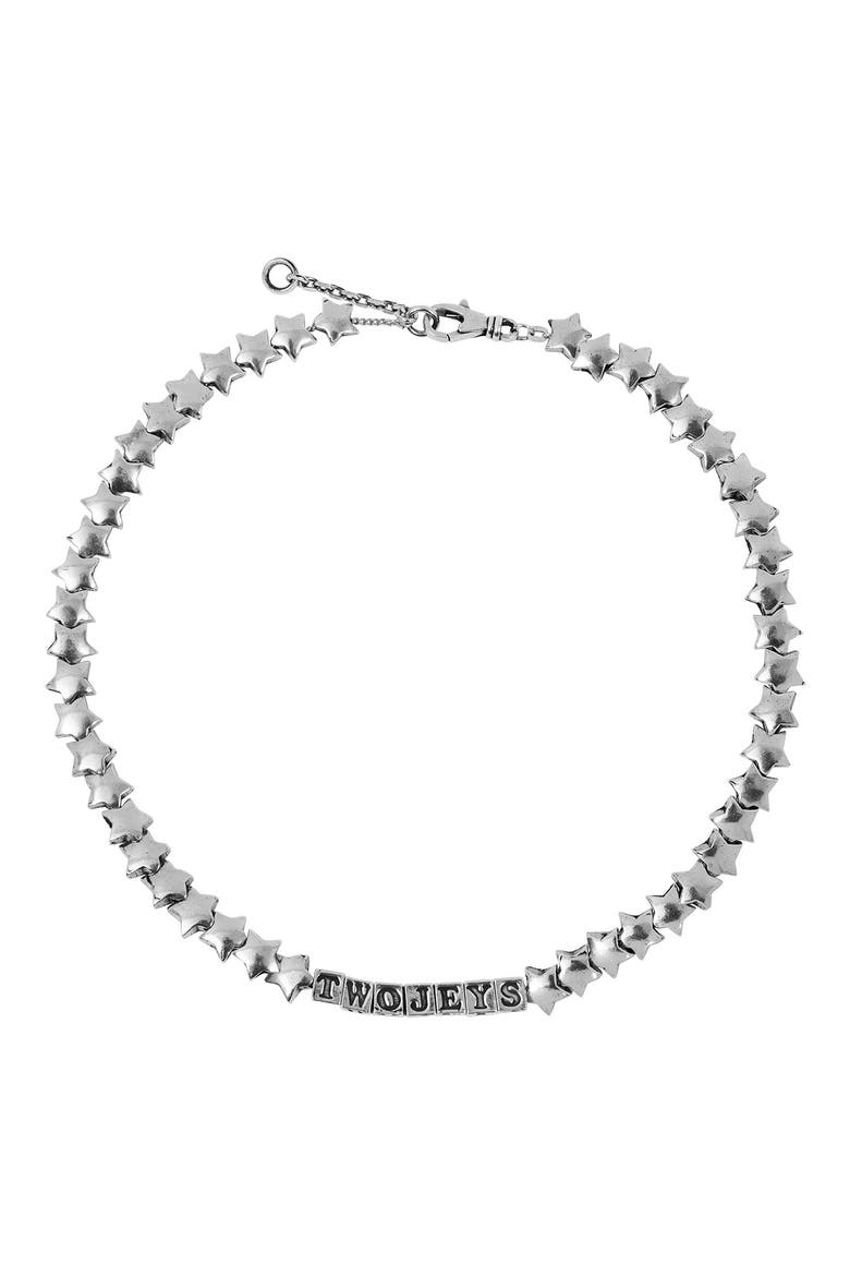 Men's Star Necklace, Main, color, SILVER