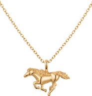 MADE BY MARY Horse Pendant Chain Necklace