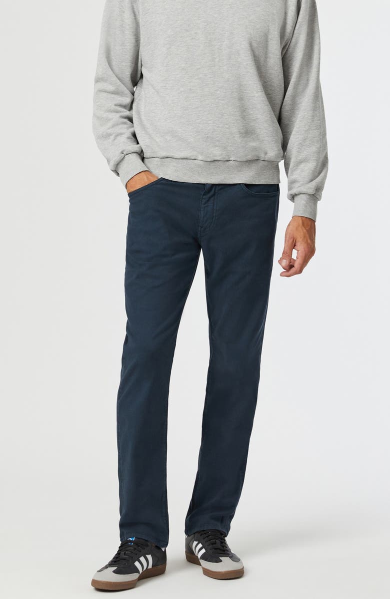 Mavi Jeans Marcus Slim Straight Leg Five Pocket Pants, Alternate, color, Dark Navy Luxe Twill
