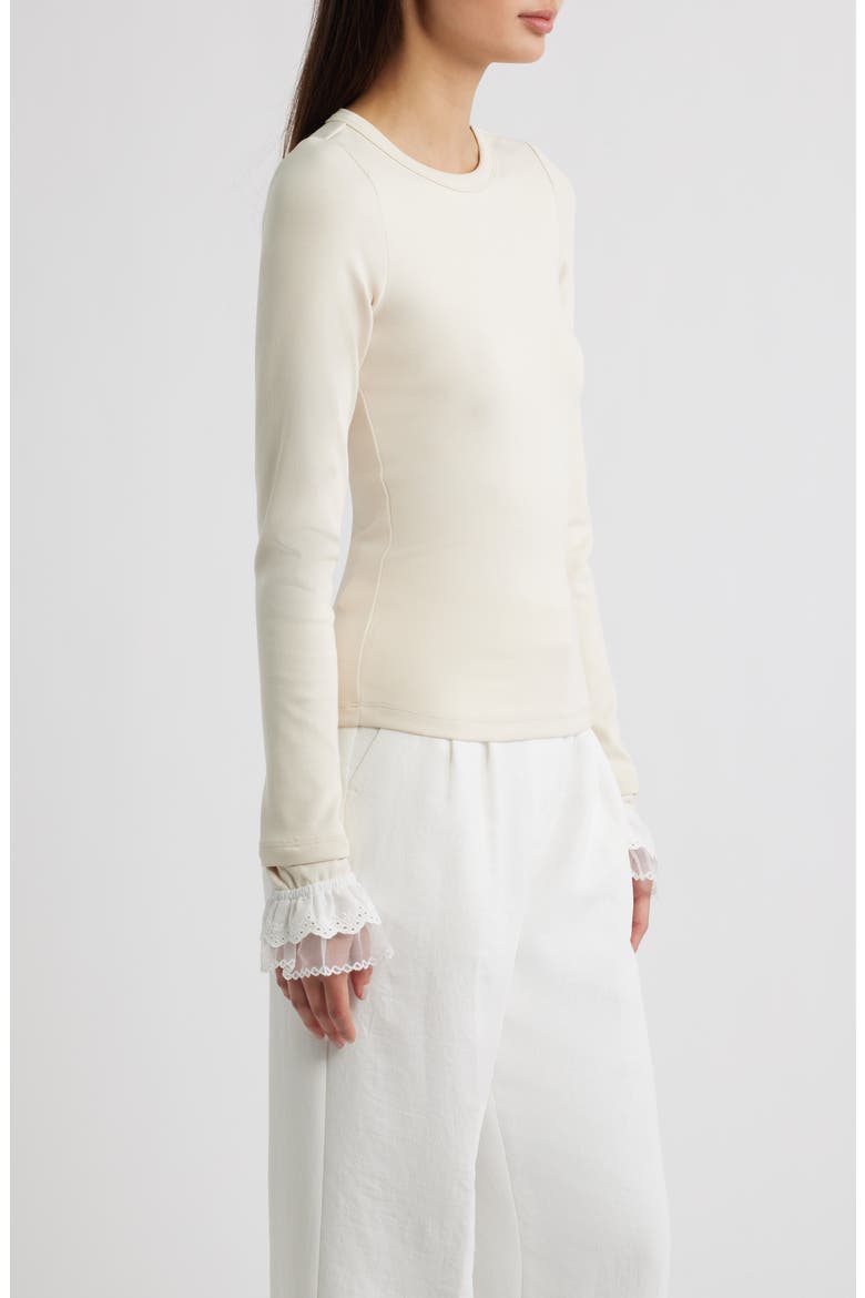 Valentina Bell Sleeve Top, Alternate, color, CREAM