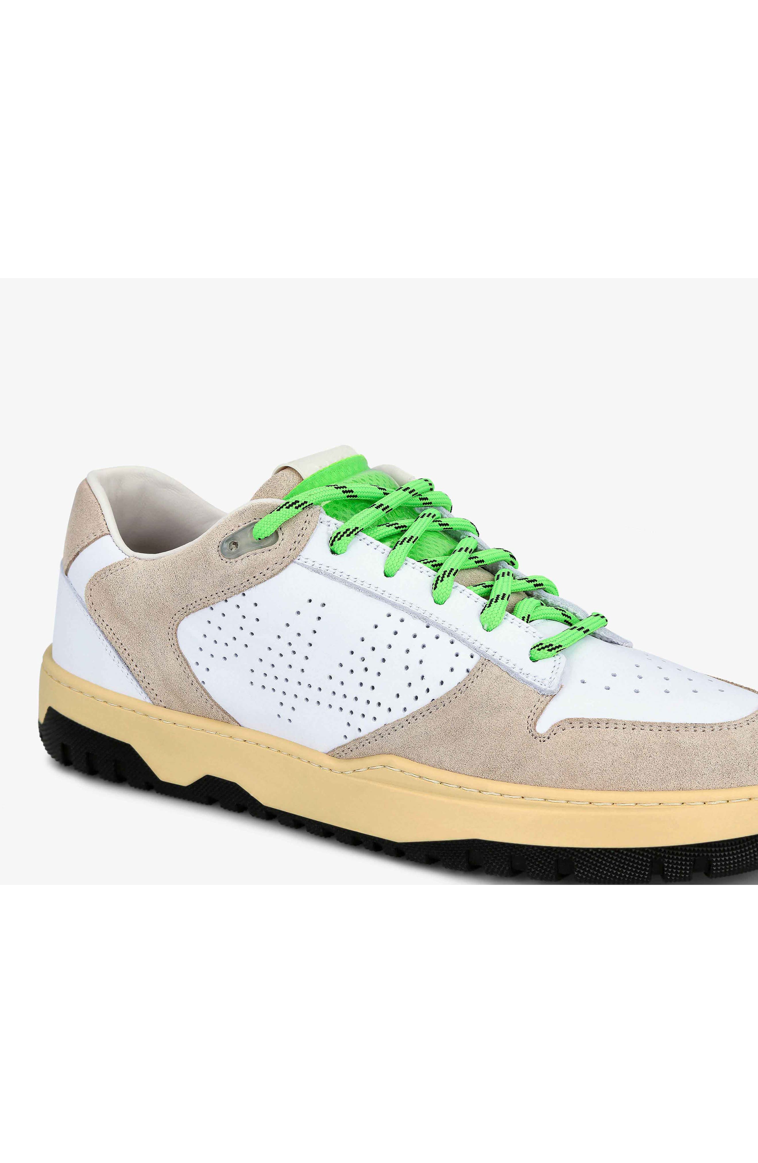 Marvin Sneaker, Alternate, color, WHITE/ GREEN