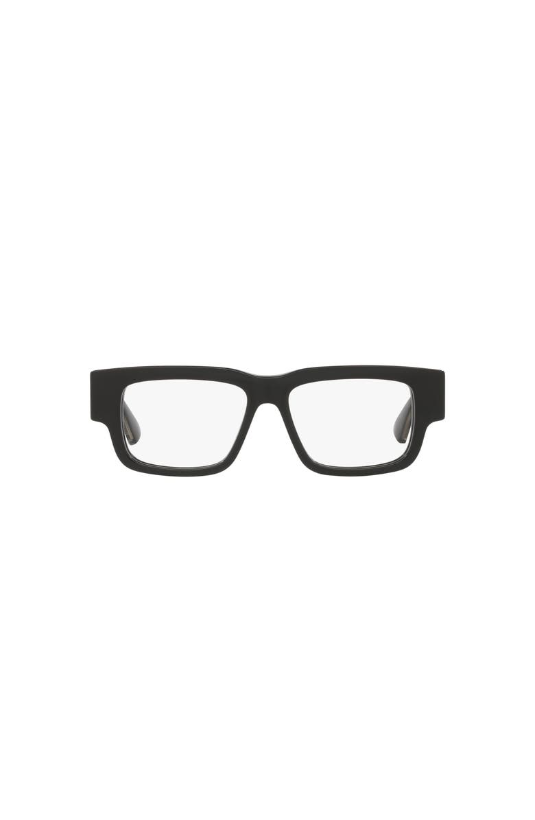 Bottega Veneta 51mm Rectangle optical glasses, Alternate, color, Black