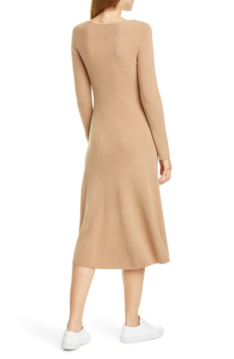 Nordstrom Signature Long Sleeve Cashmere Blend Sweater Dress, Alternate, color,