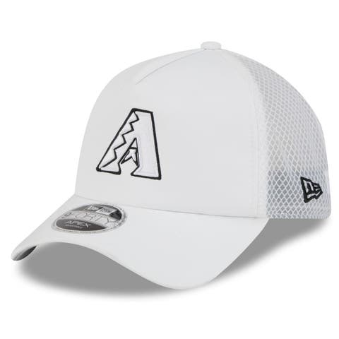 Men's New Era White Arizona Diamondbacks 2026 Batting Practice Apex 9FORTY Adjustable Trucker Hat
