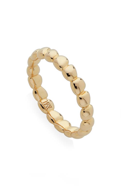 Monica Vinader Nura Teardrop Eternity Ring in Yellow Gold at Nordstrom, Size 8