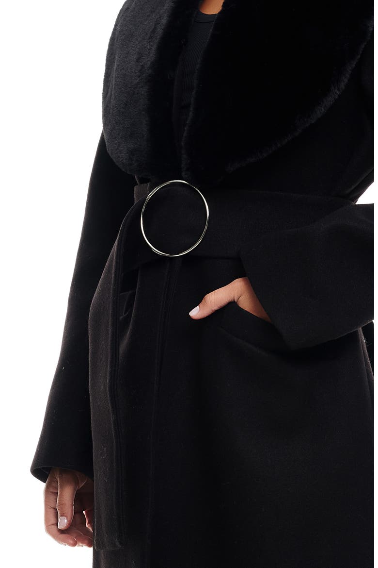 Endless Belted Coat, Alternate, color, ONYX