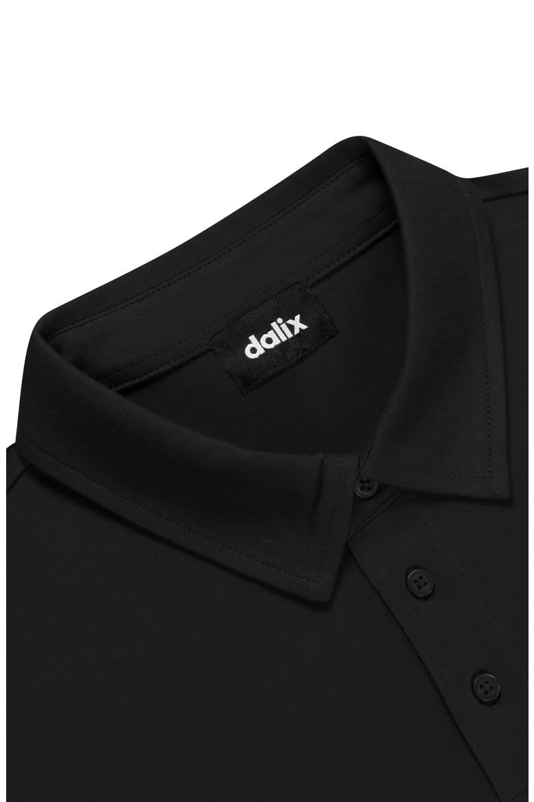 Astronaut Midweight Short Sleeve Polo Shirt, Alternate, color, Black