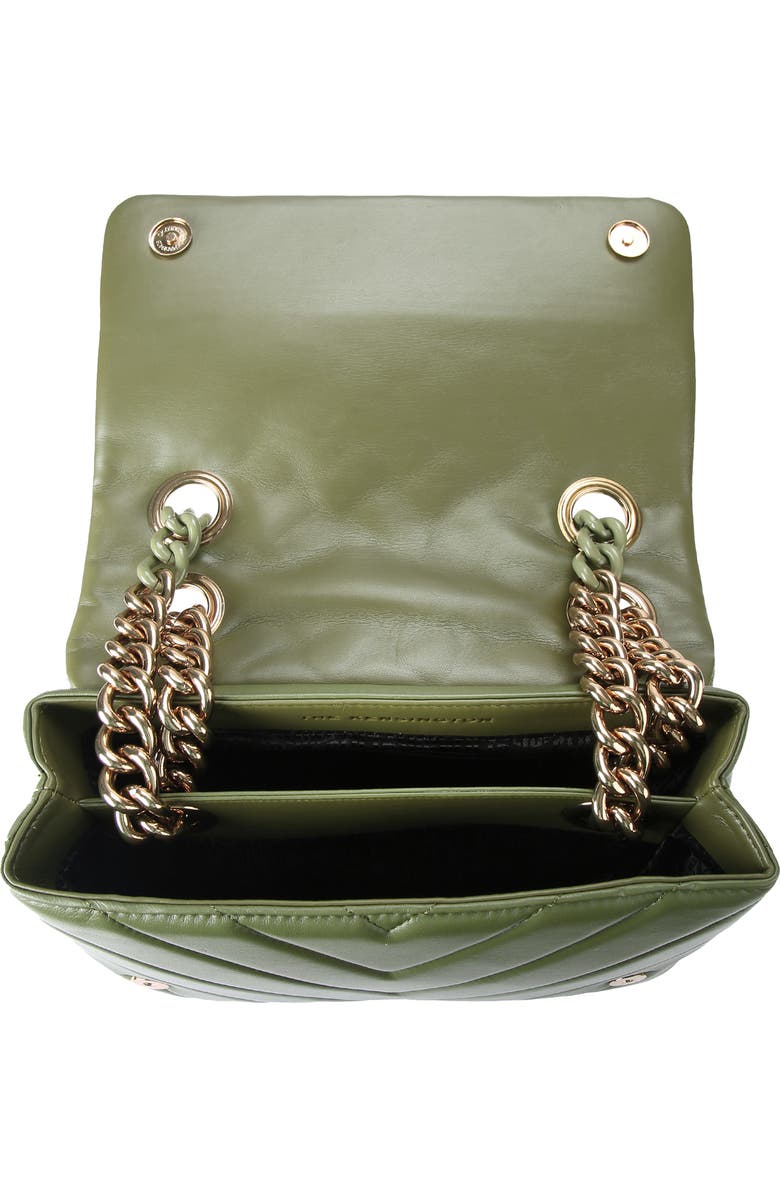 Kurt Geiger London Large Kensington Quilted Suede & Leather Shoulder Bag, Alternate, color,