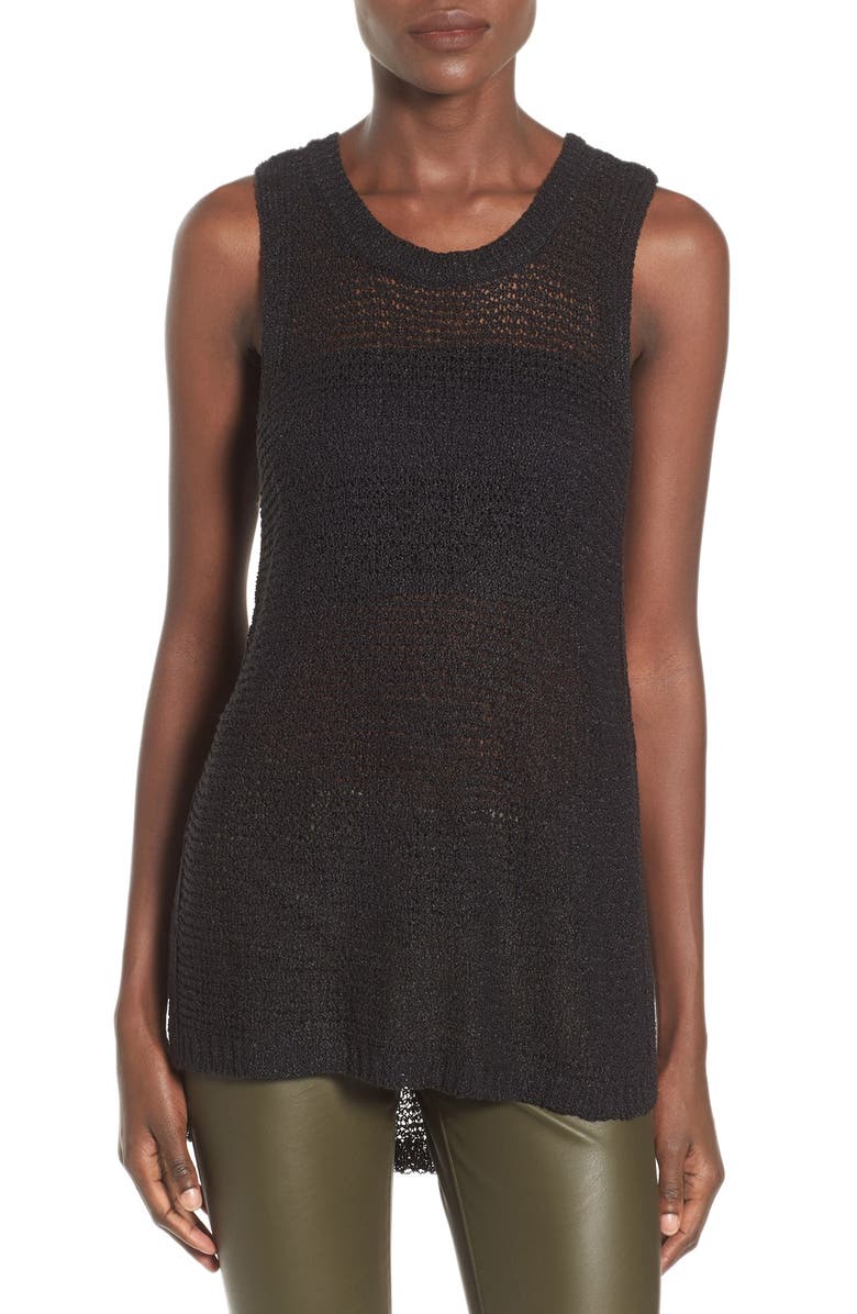 ASTR the Label ASTR Side Slit Sweater Tank, Main, color, 