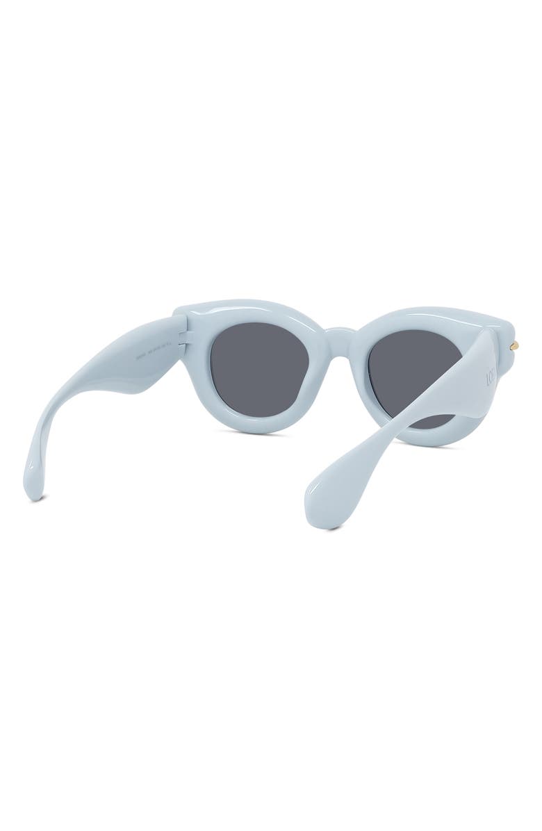 Loewe Inflated Pantos 46mm Small Round Sunglasses, Alternate, color, 