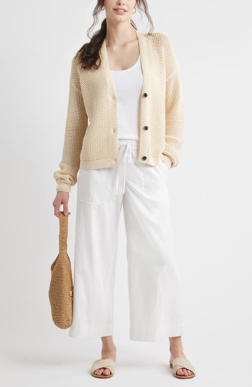 Caslonr Caslon(r) Open Stitch Cotton Cardigan
