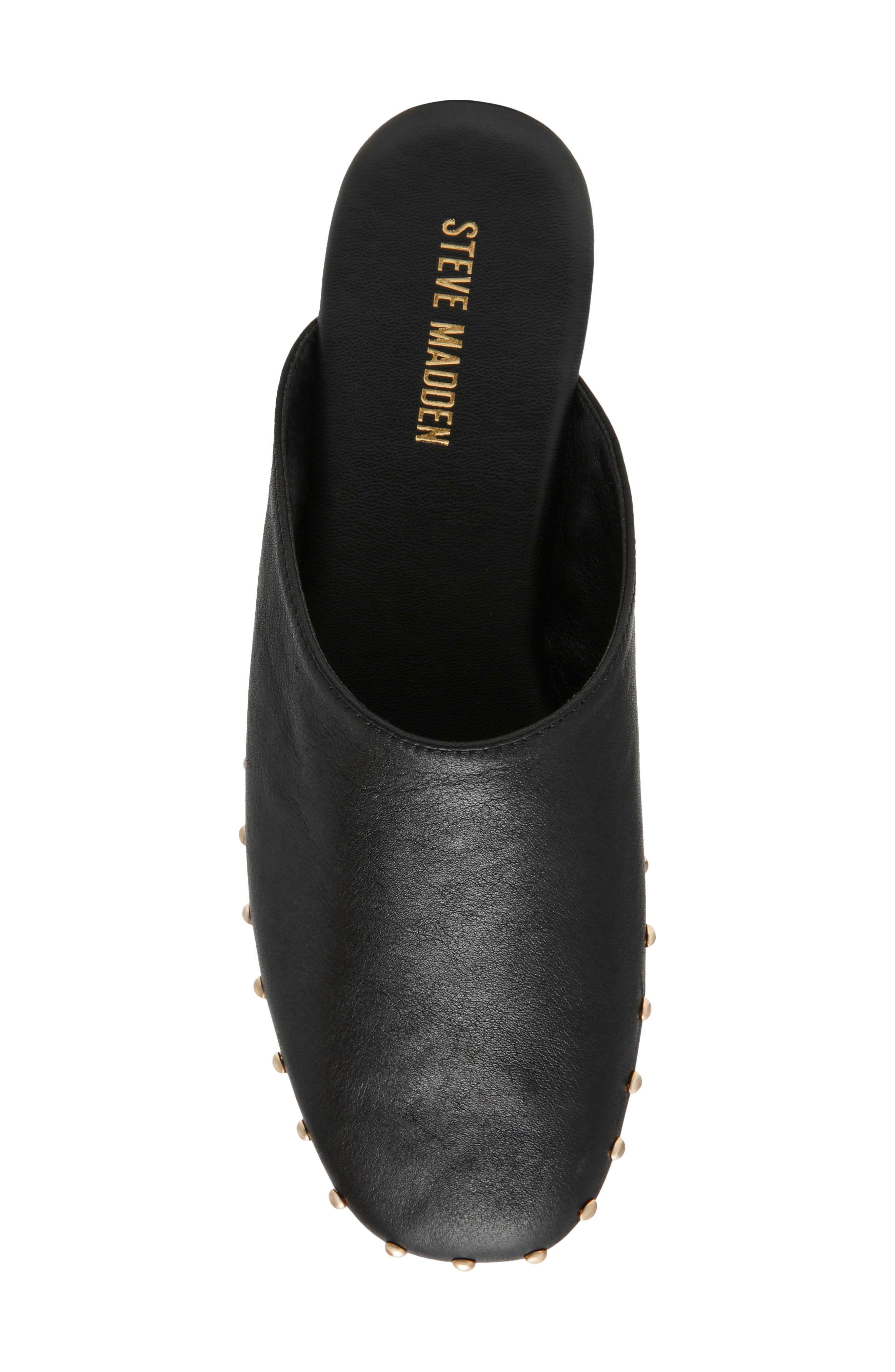 Steve Madden Pearson Mule, Alternate, color, Black Leather