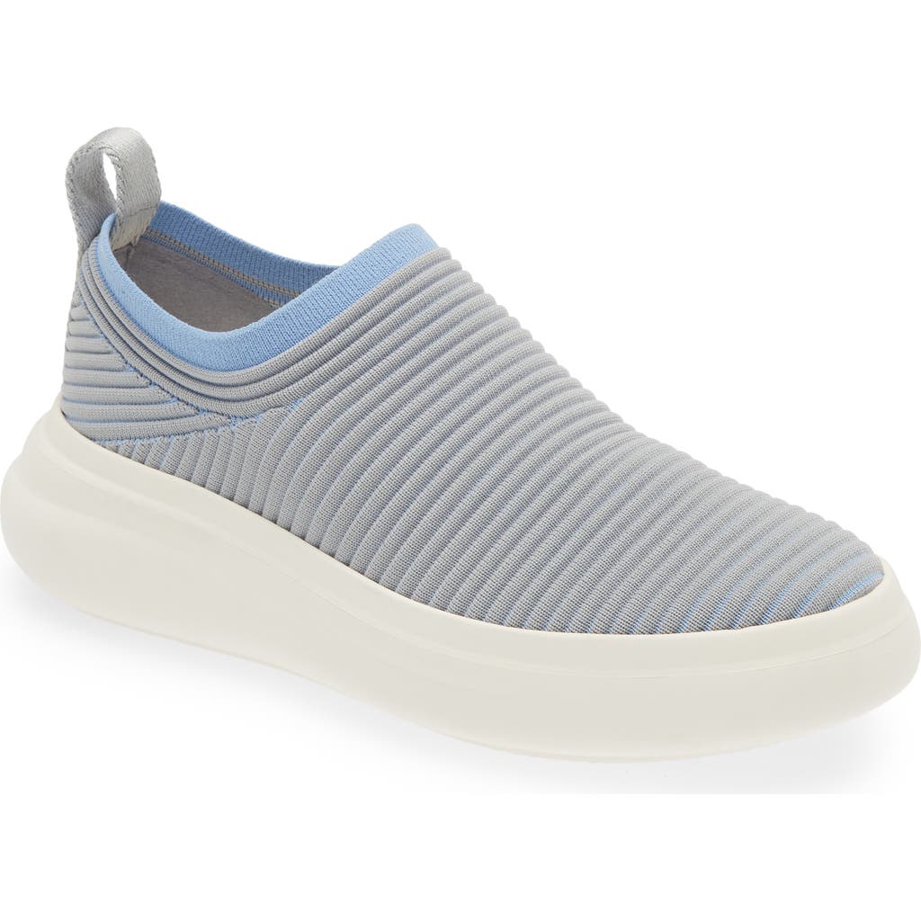 Rag & Bone Brixley Knit Slip-on Sneaker In Grey/blue