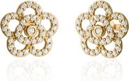 GABI RIELLE Effortless Staples Rose Stud Earrings