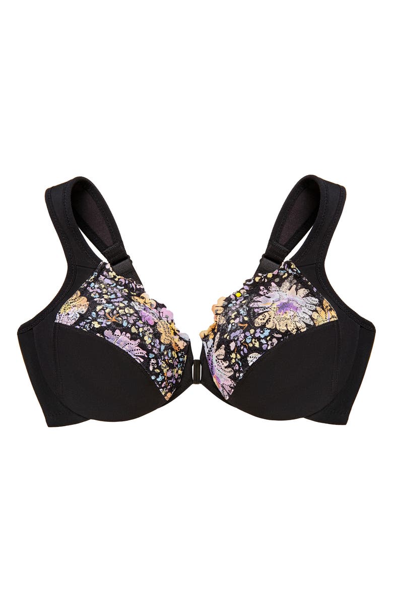 Glamorise WonderWire<sup>®</sup> Front Close Underwire Bra, Alternate, color, Floral Print