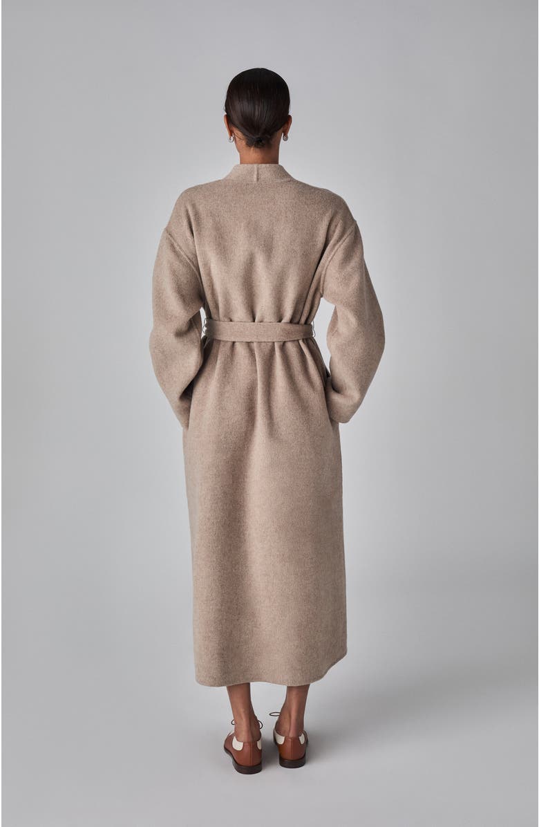 CO Wrap Coat in Double Faced Wool Cashmere, Alternate, color,