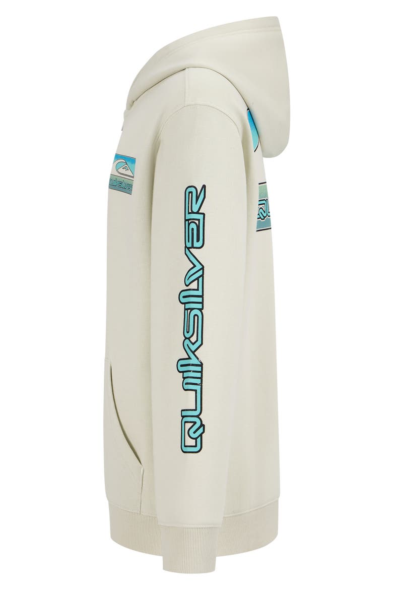 Kids' Half Step Full Zip Hoodie, Alternate, color, SILVER BIRCH
