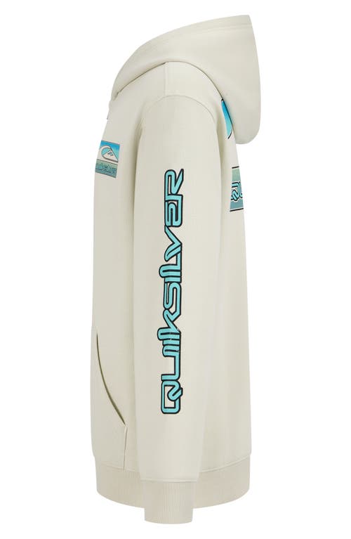 Quiksilver Kids' Half Step Full Zip Hoodie In Silver