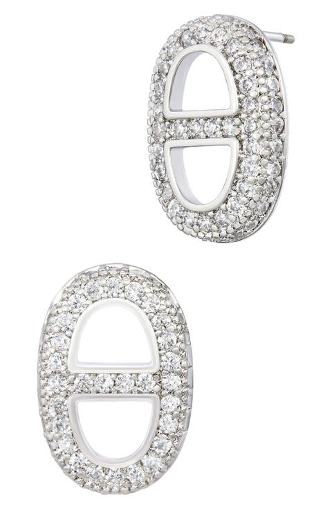 Cubic Zirconia Stud Earrings