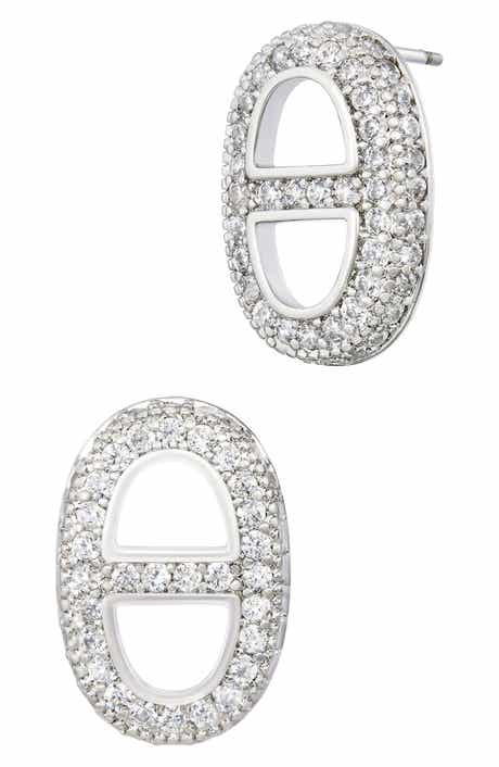 Cubic Zirconia Stud Earrings