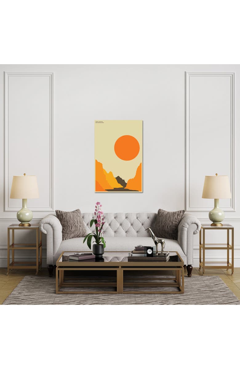 iCanvas Zion by Jazzberry Blue, Alternate, color, Orange