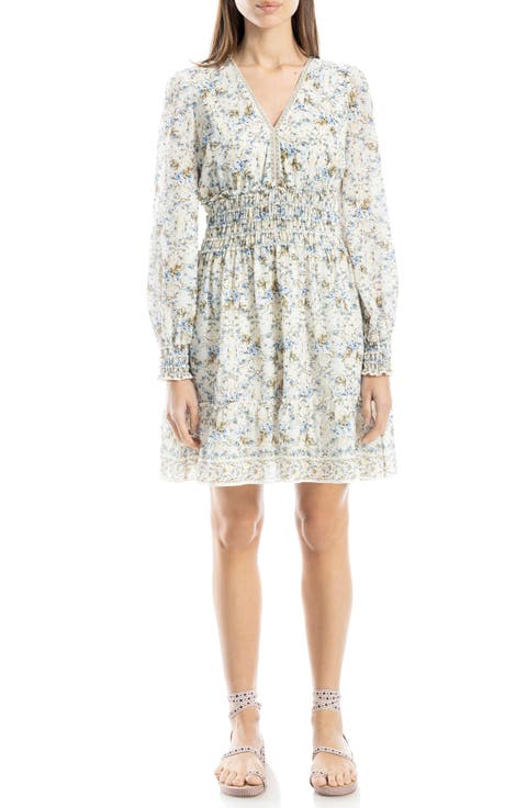 V-Neck Long Sleeve Minidress