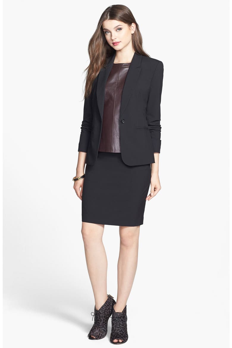Pencil Skirt, Alternate, color, BLACK