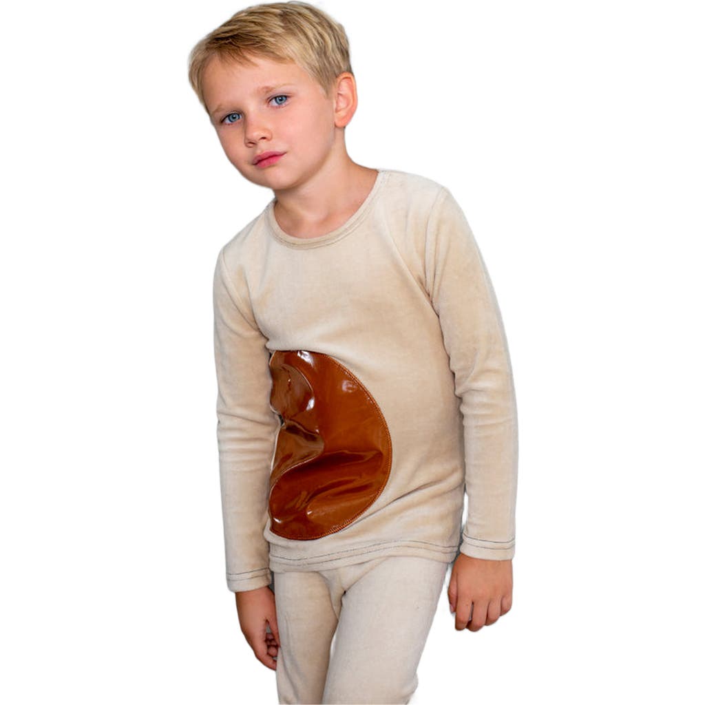 NoggiWear Circle Collection Loungewear Set in Beige /Brown  product