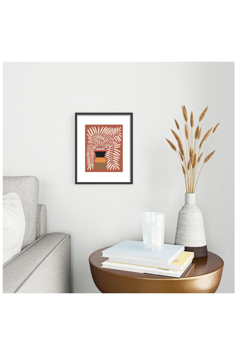 Nude Framed Art Print, Alternate, color, BLACK TONES