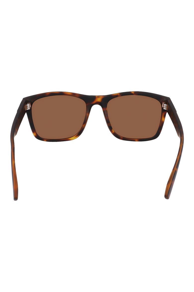 55mm Polarized Square Sunglasses, Alternate, color, TORTOISE